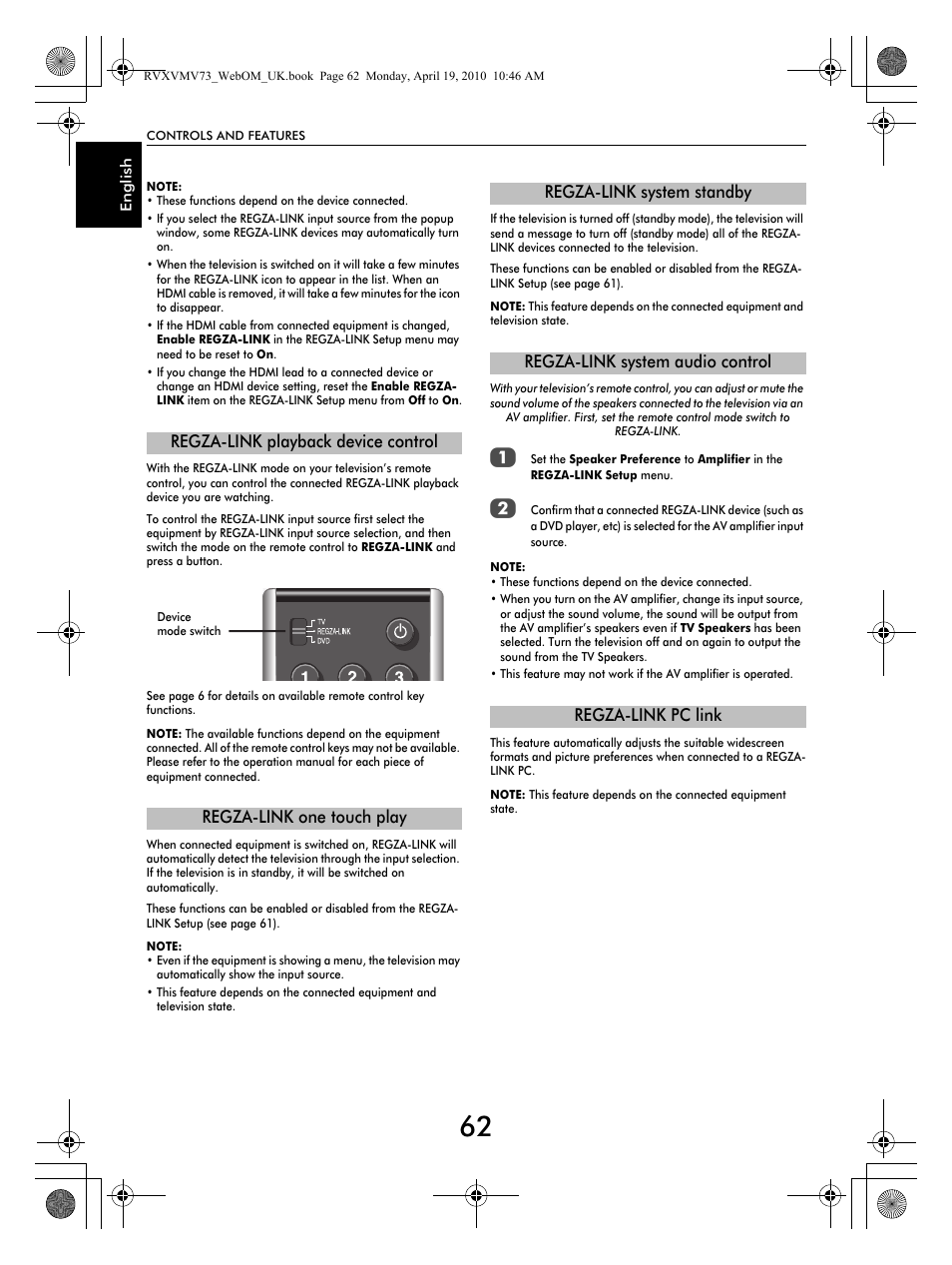 Toshiba MV732 User Manual | Page 62 / 73