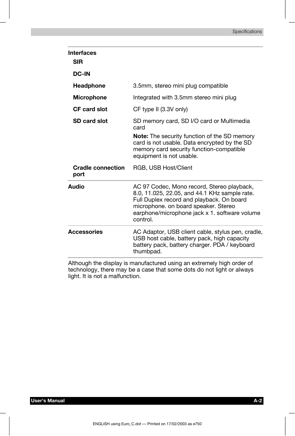 Toshiba Pocket PC e750 User Manual | Page 164 / 177