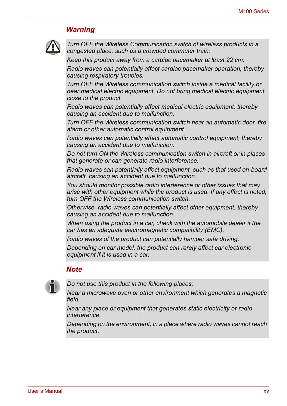 Toshiba Satellite M100 (PSMA1) User Manual | Page 15 / 173