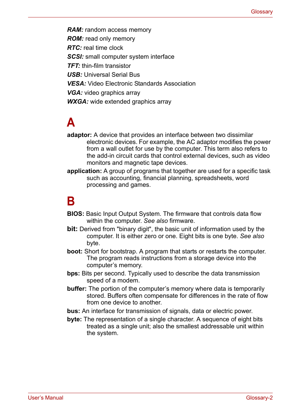 Toshiba Satellite M100 (PSMA1) User Manual | Page 167 / 173