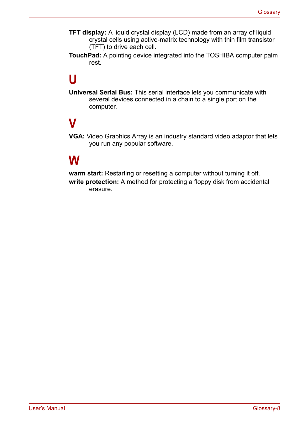 Toshiba Satellite M100 (PSMA1) User Manual | Page 173 / 173