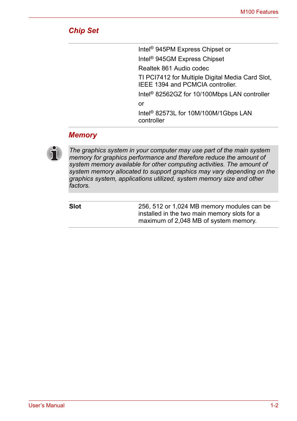 Toshiba Satellite M100 (PSMA1) User Manual | Page 24 / 173