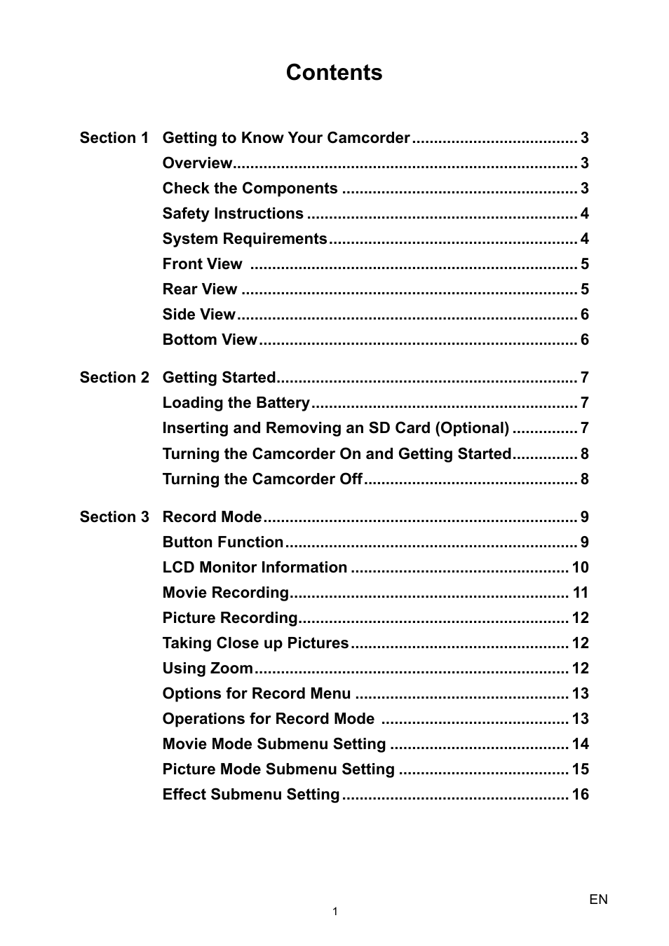 Toshiba Camileo P30 User Manual | Page 3 / 46