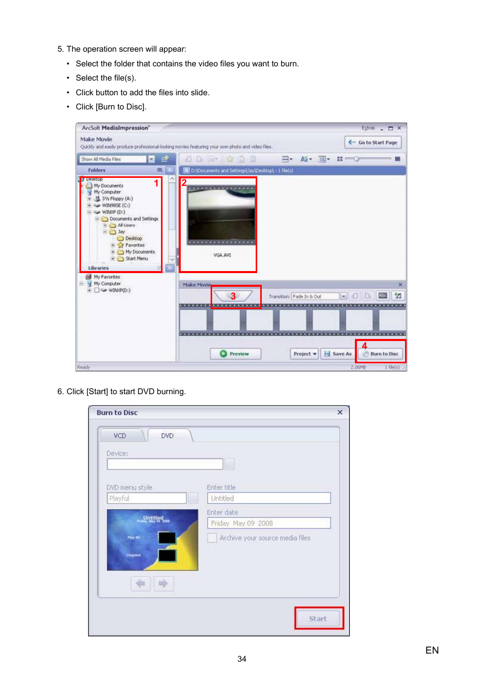 Toshiba Camileo P30 User Manual | Page 36 / 46