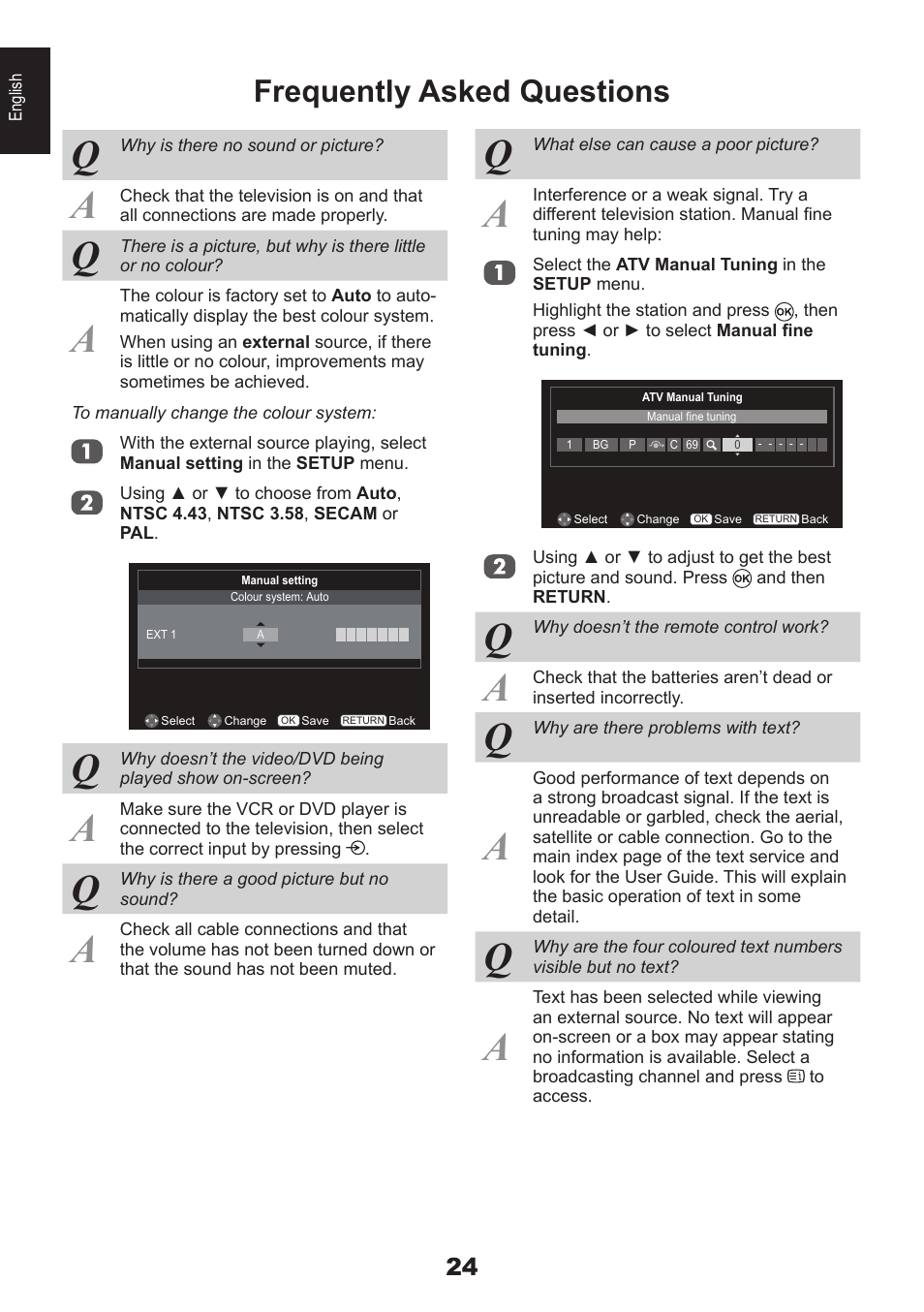 Frequently asked questions | Toshiba EL933 User Manual | Page 24 / 72