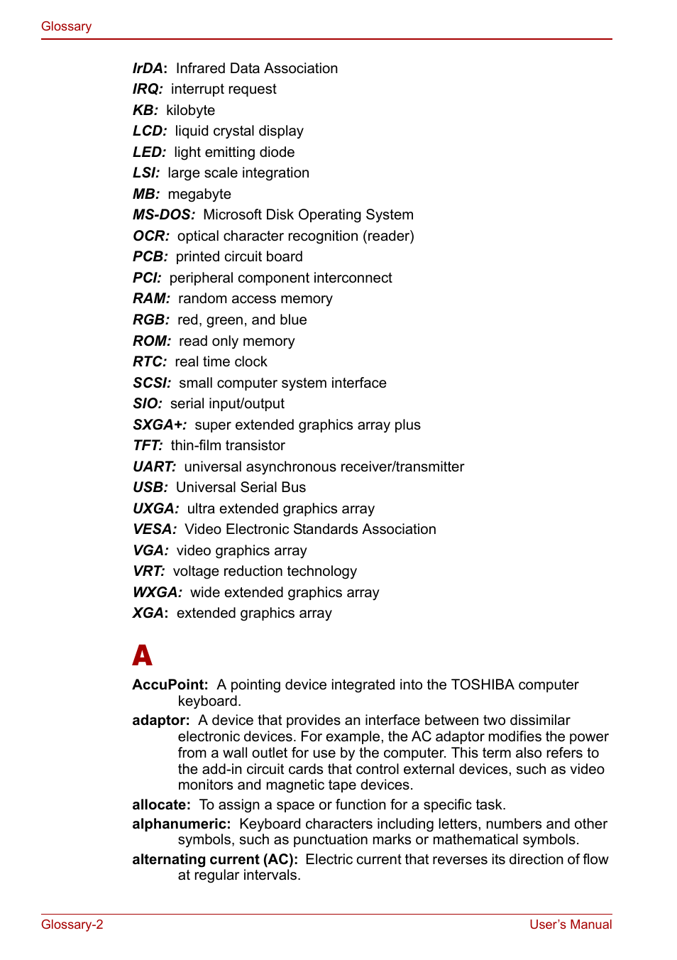 Toshiba Tecra S3 User Manual | Page 234 / 250