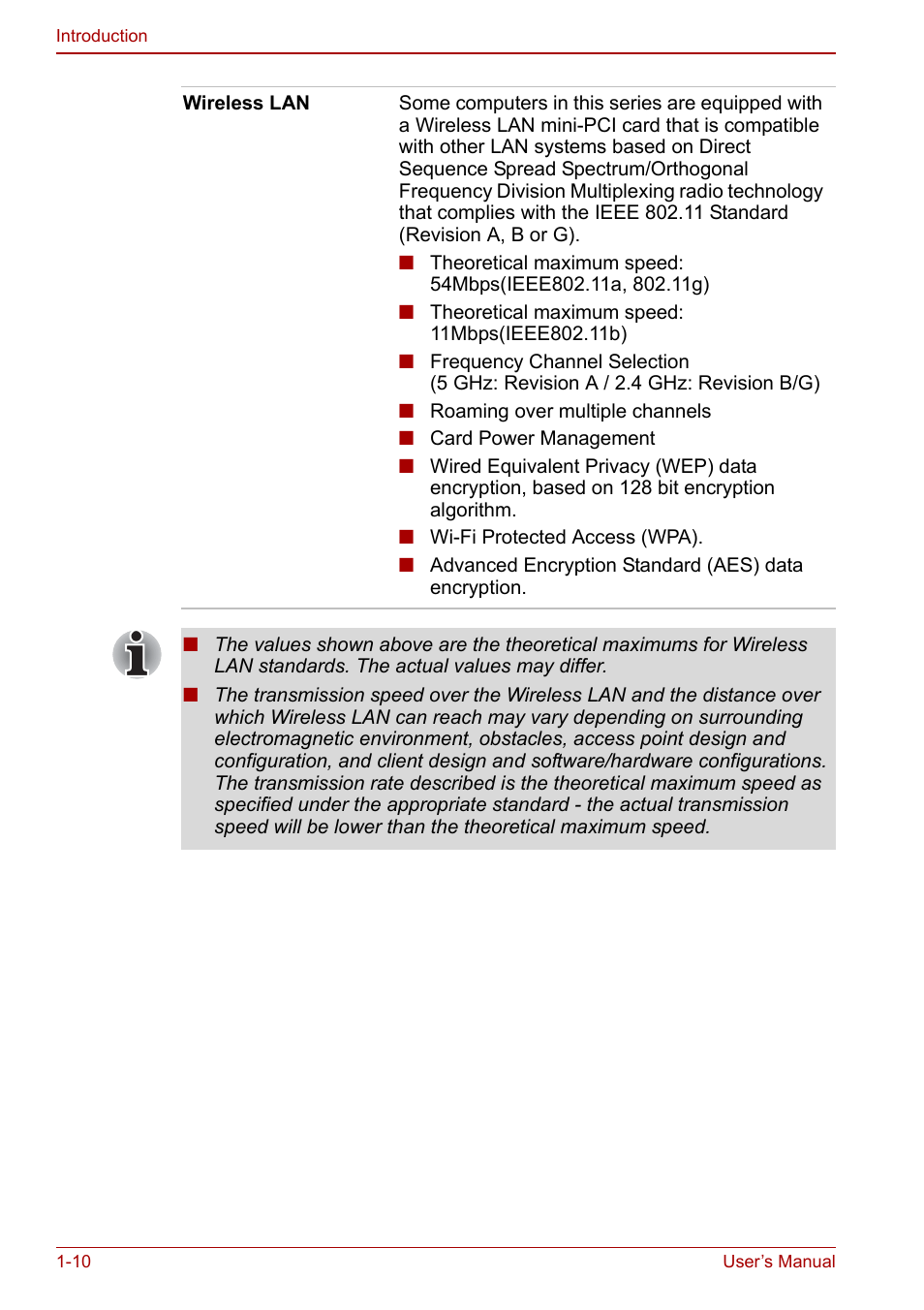 Toshiba Tecra S3 User Manual | Page 24 / 250