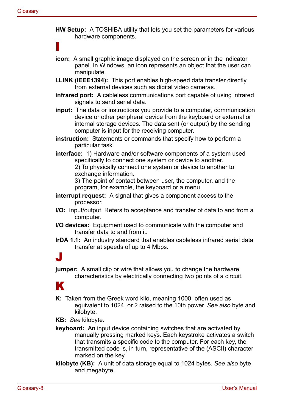 Toshiba Tecra S3 User Manual | Page 240 / 250