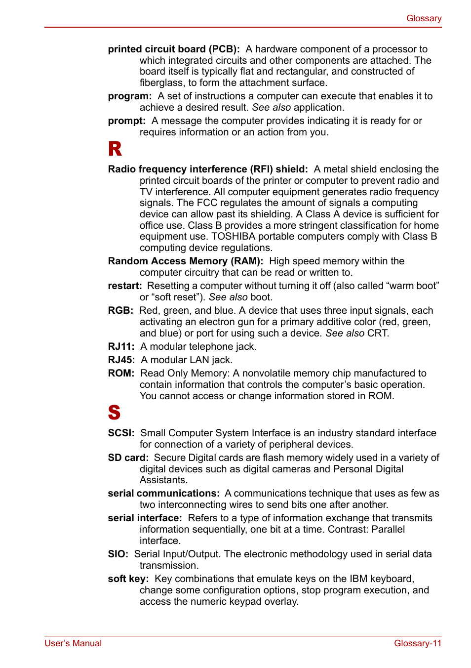 Toshiba Tecra S3 User Manual | Page 243 / 250