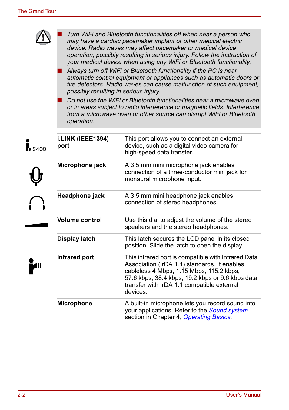 Toshiba Tecra S3 User Manual | Page 36 / 250