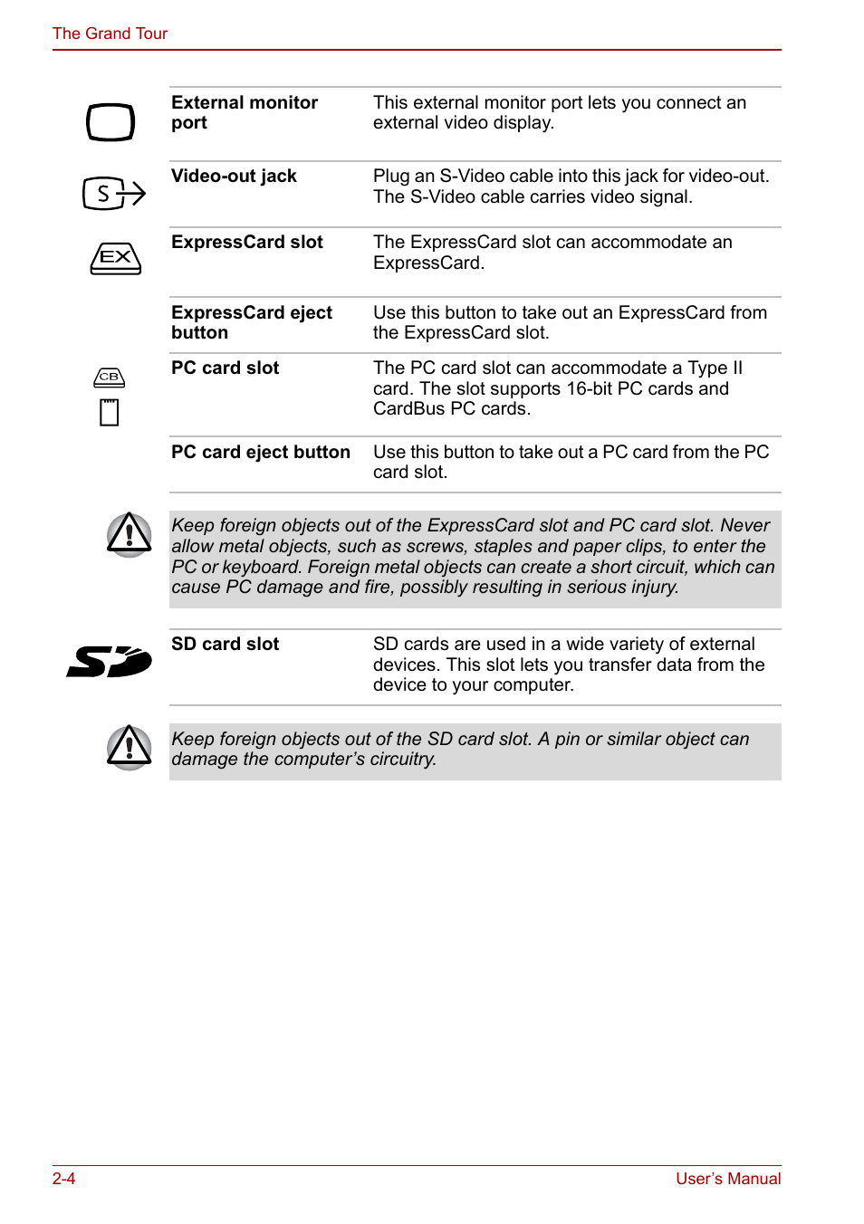 Toshiba Tecra S3 User Manual | Page 38 / 250