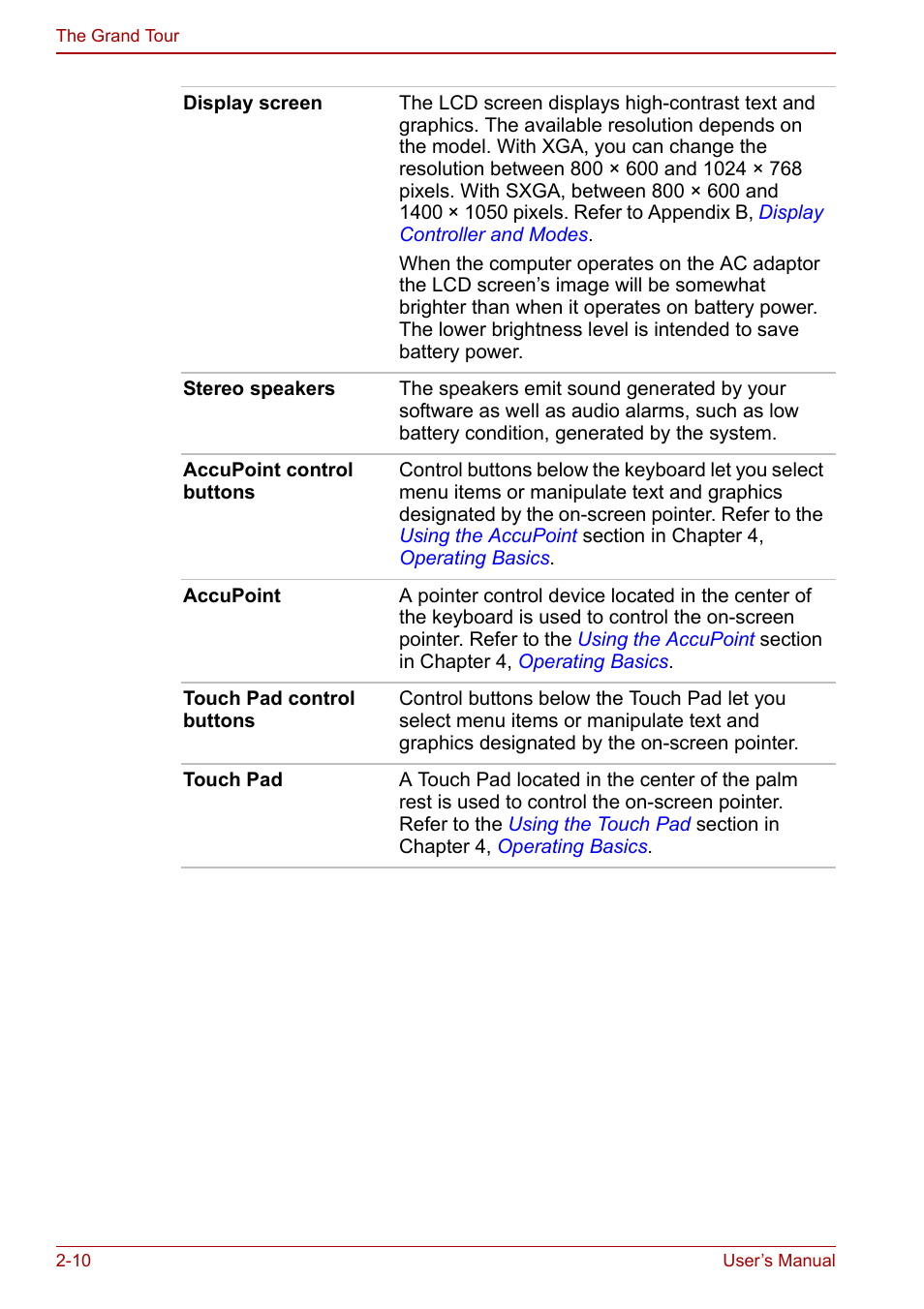 Toshiba Tecra S3 User Manual | Page 44 / 250