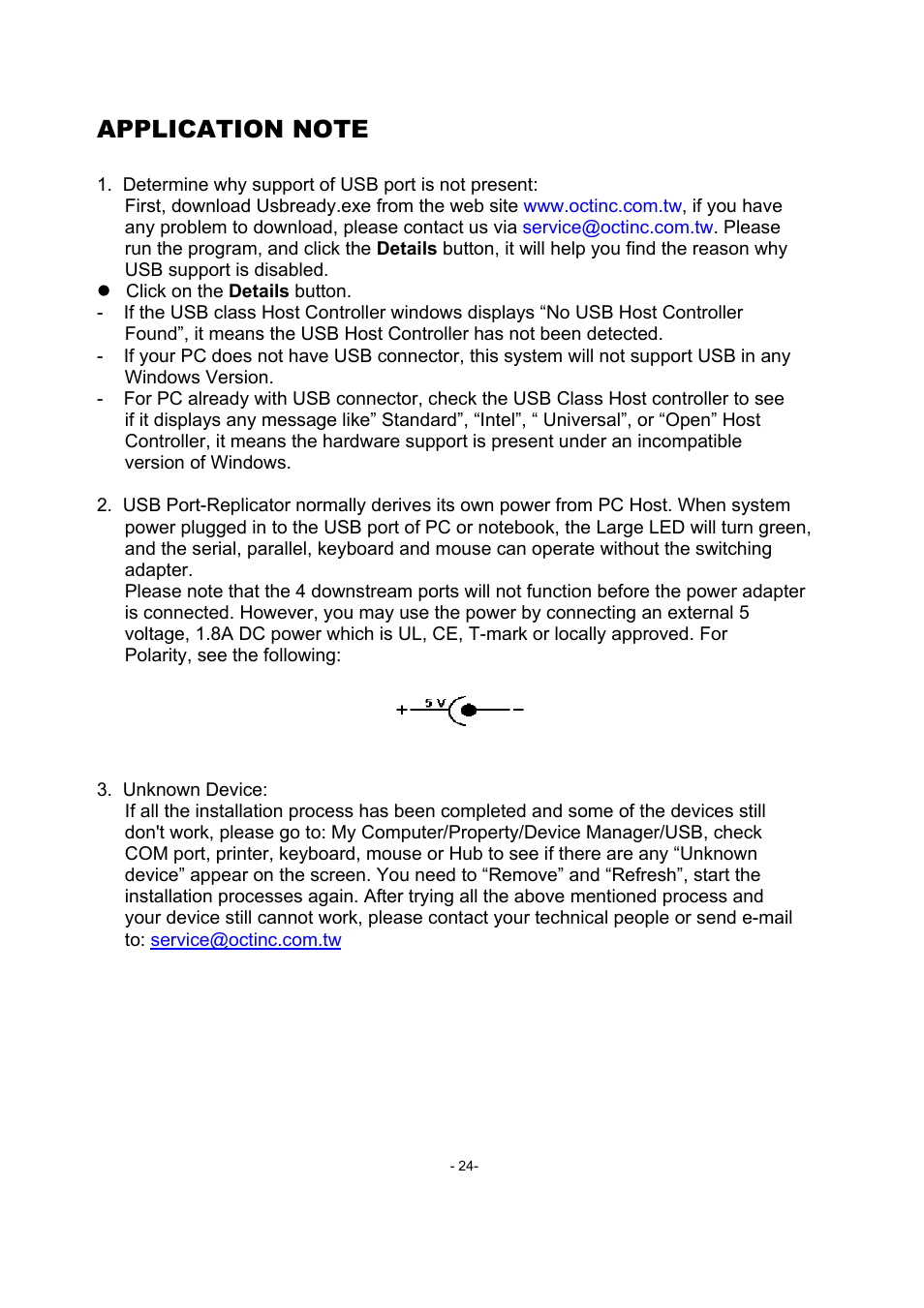 Toshiba USB Port Replicator II User Manual | Page 24 / 25