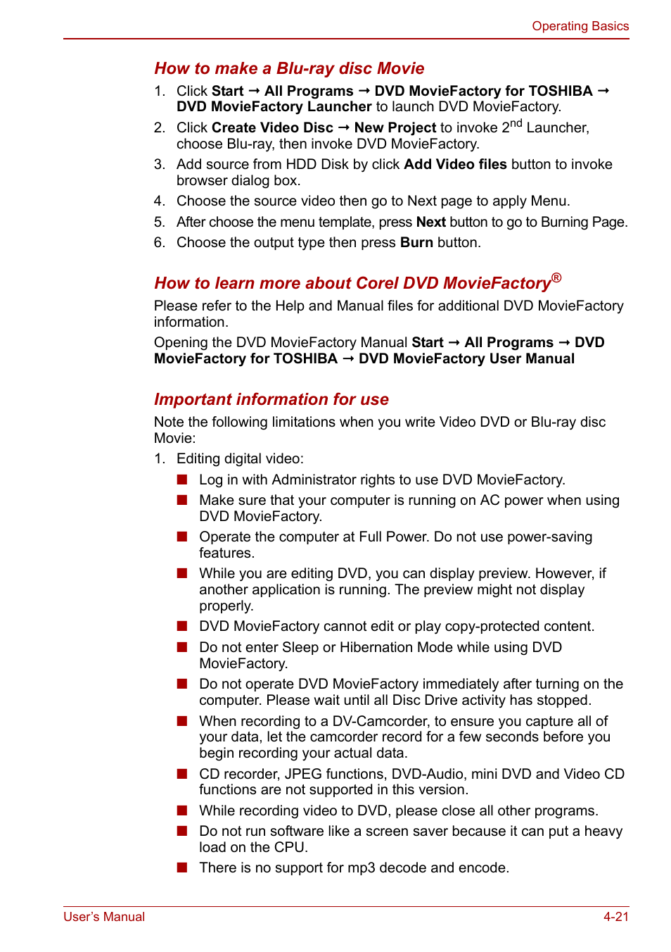 Toshiba Satellite L675D User Manual | Page 101 / 199