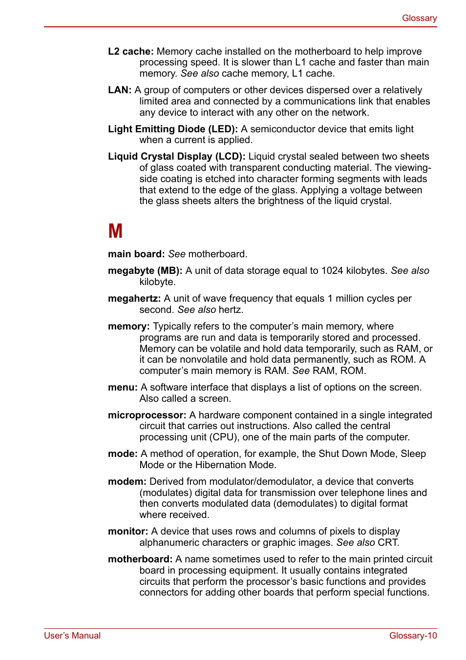 Toshiba Satellite L675D User Manual | Page 191 / 199