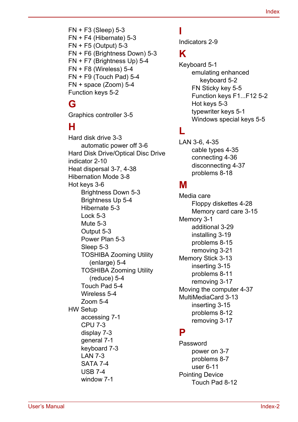 Toshiba Satellite L675D User Manual | Page 197 / 199