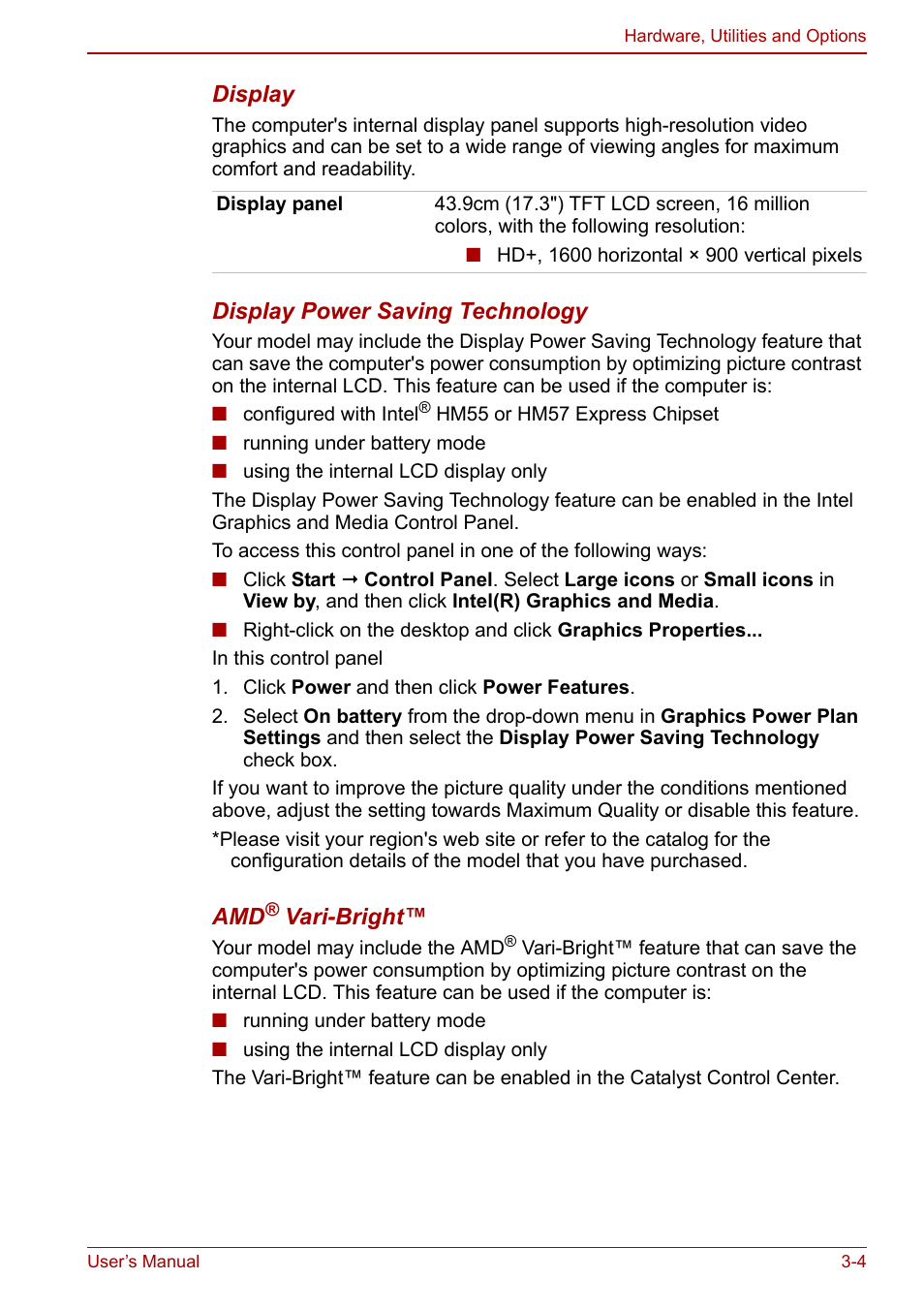 Toshiba Satellite L675D User Manual | Page 55 / 199