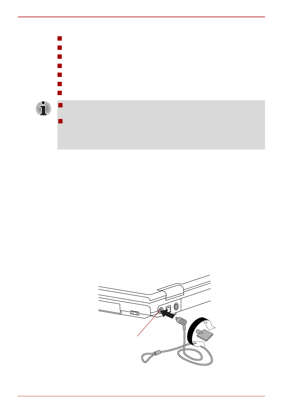 Security lock | Toshiba Satellite Pro S200 User Manual | Page 72 / 224