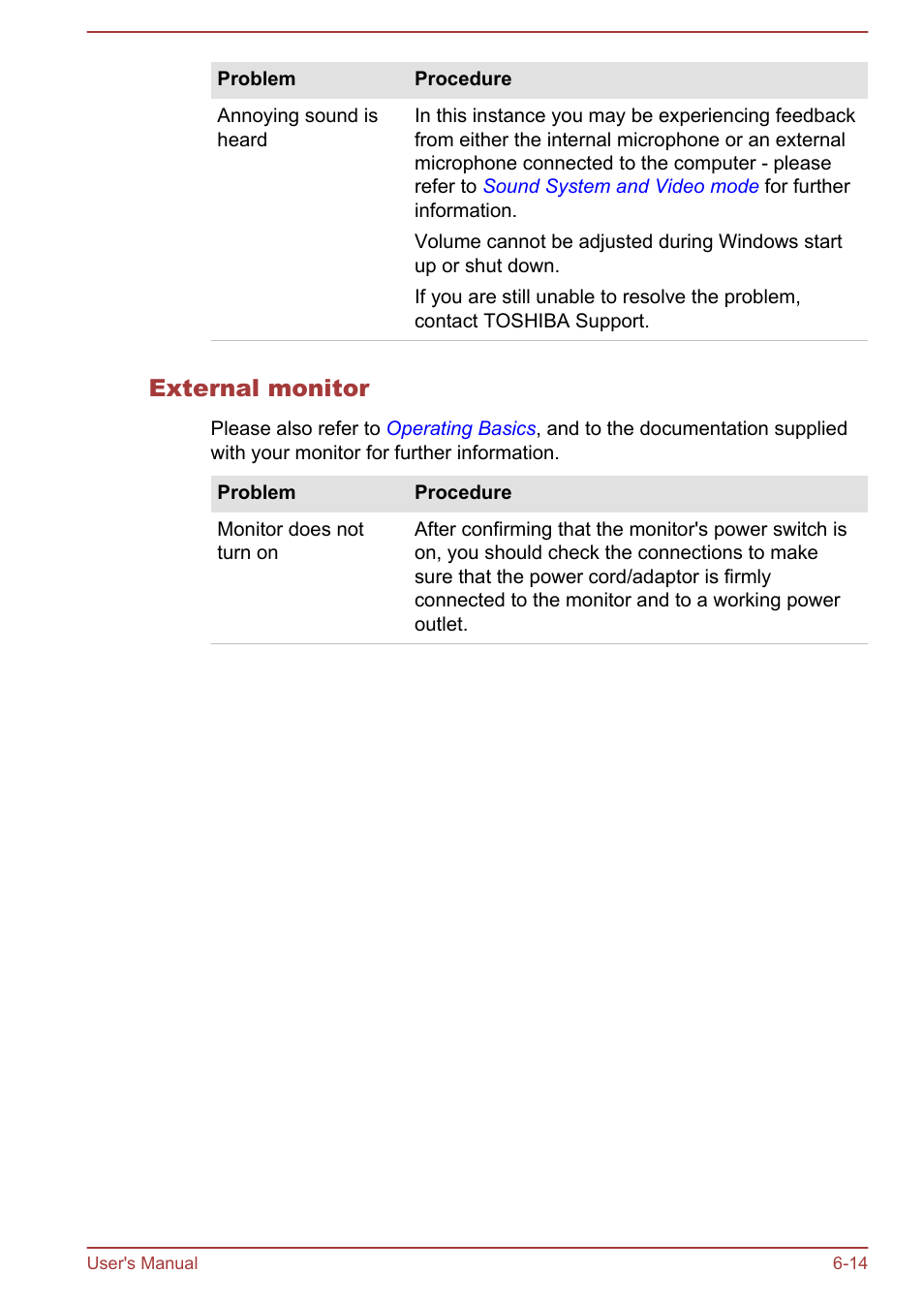 External monitor | Toshiba Satellite L855-B User Manual | Page 136 / 144