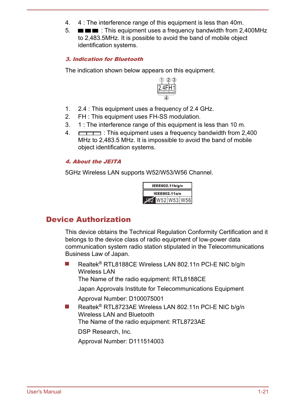 Device authorization | Toshiba Satellite L855-B User Manual | Page 25 / 144