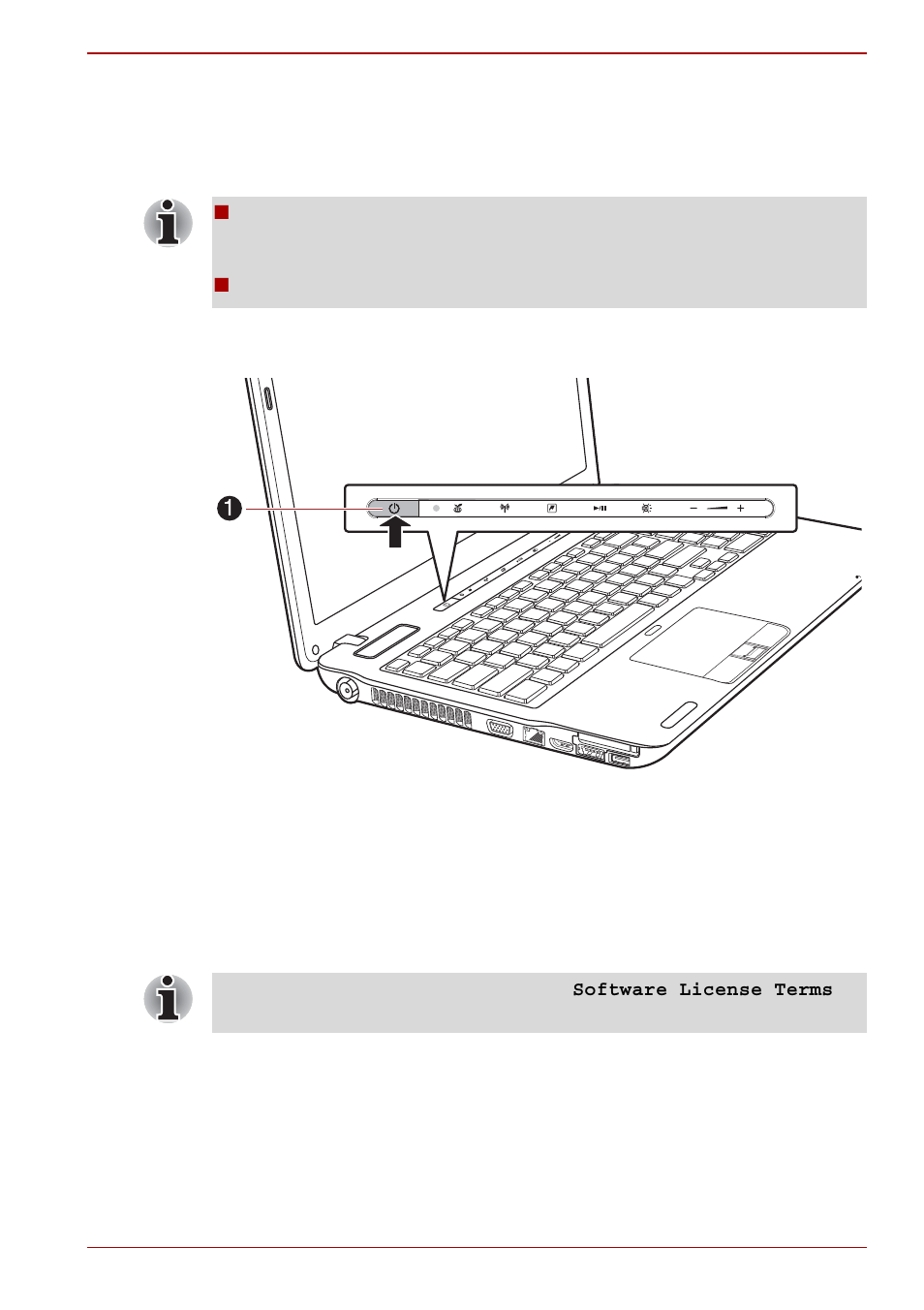 Turning on the power, Starting up for the first time | Toshiba SATELLITE A665 User Manual | Page 25 / 236