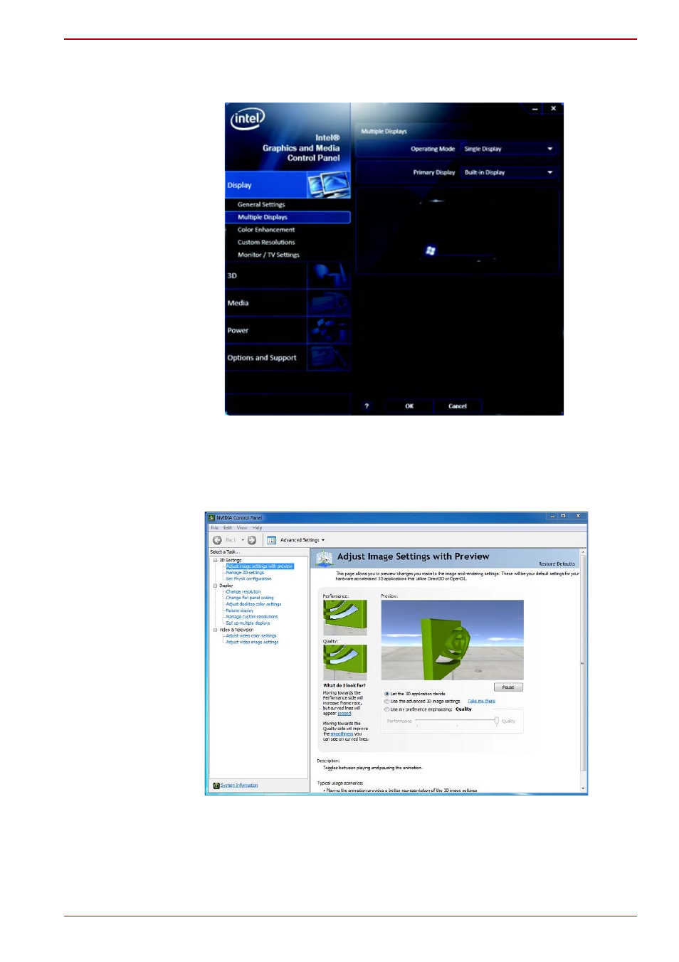 For nvidia | Toshiba SATELLITE A665 User Manual | Page 95 / 236