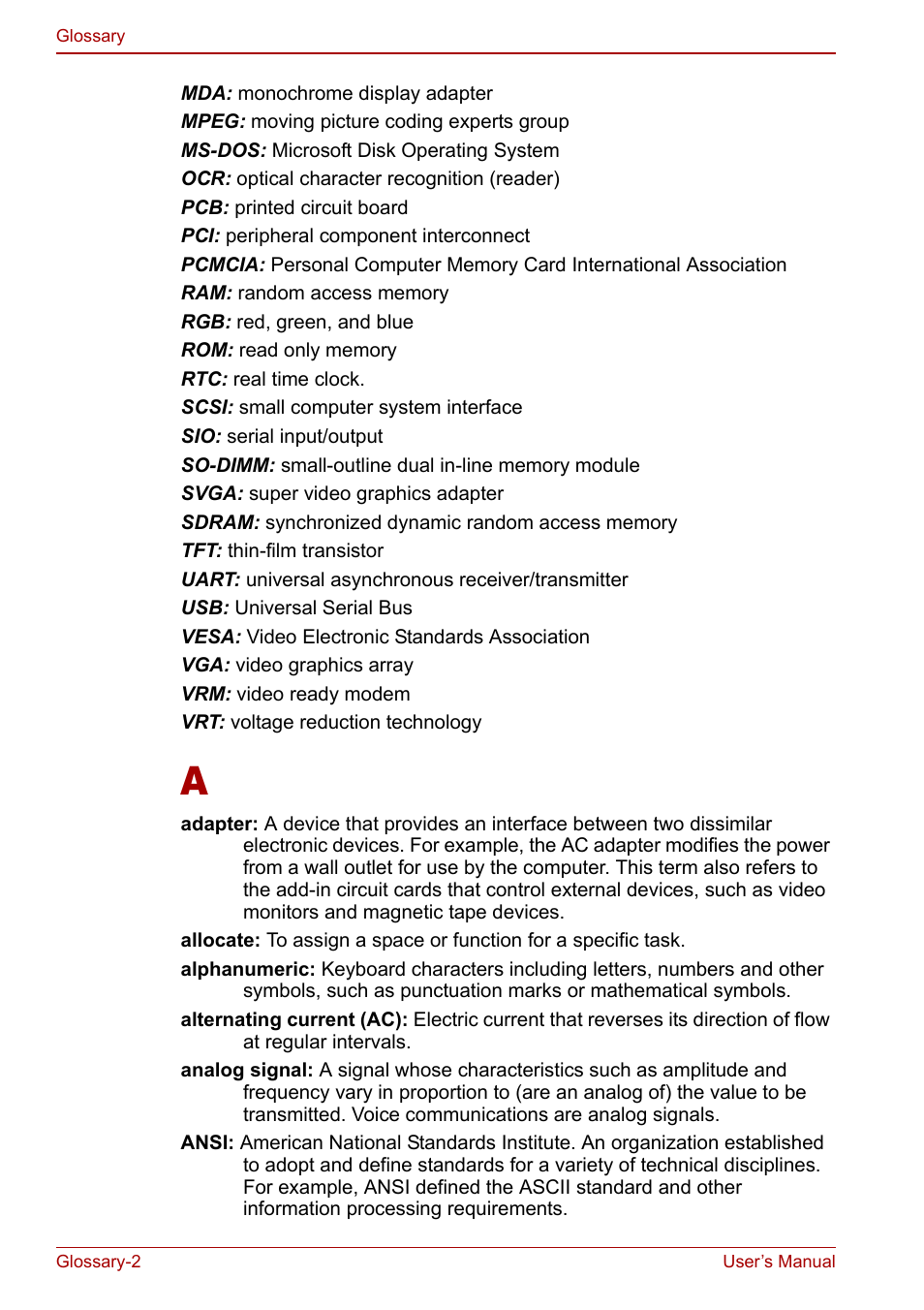 Toshiba Satellite Pro M40 User Manual | Page 174 / 190