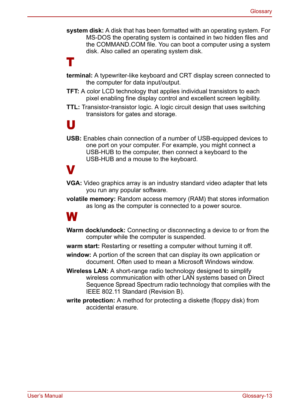 Toshiba Satellite Pro M40 User Manual | Page 185 / 190