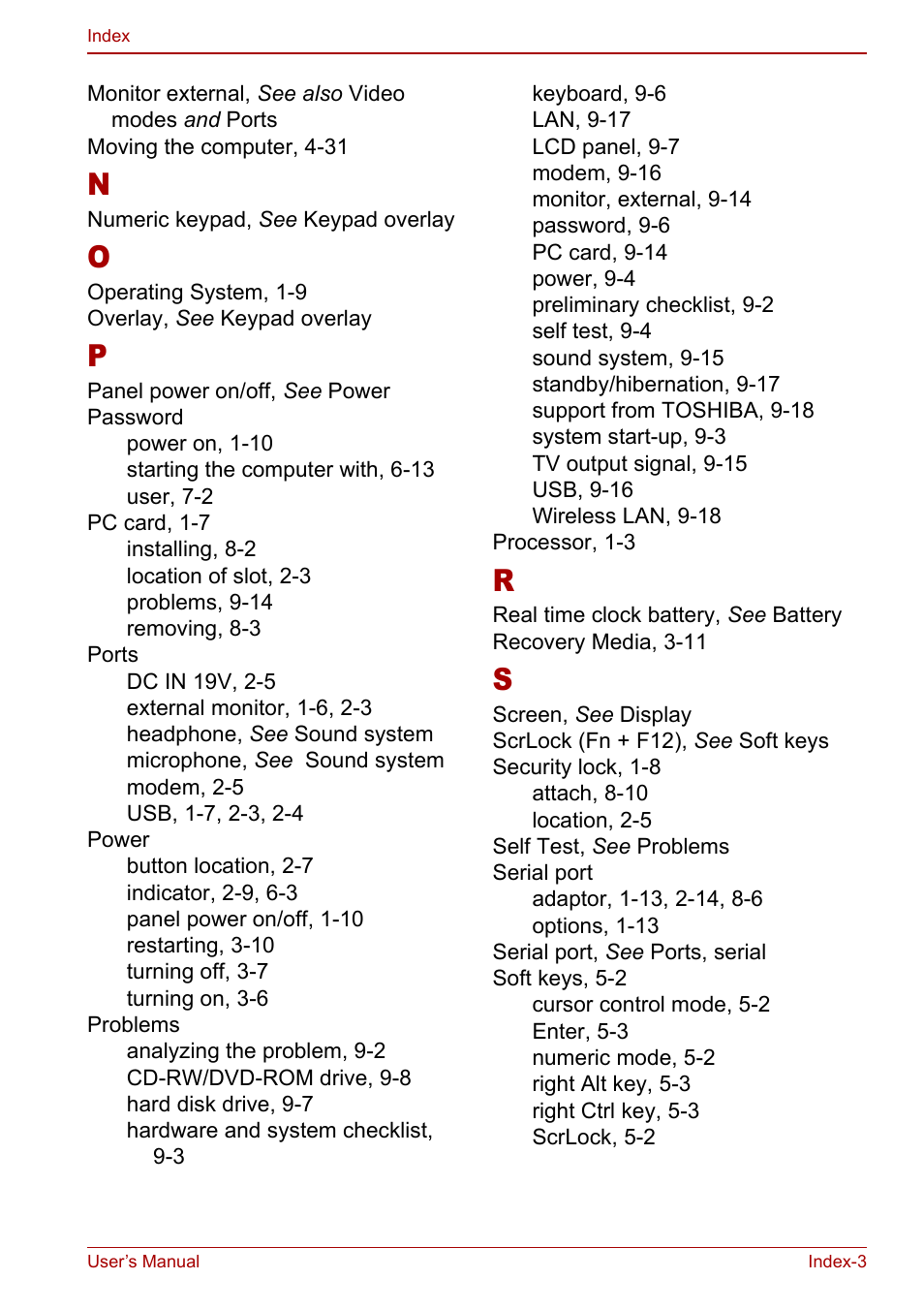 Toshiba Satellite Pro M40 User Manual | Page 189 / 190