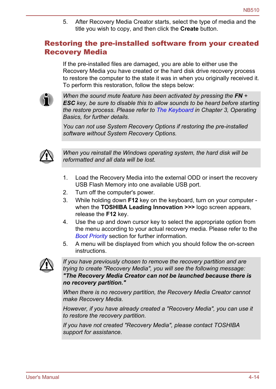 Toshiba NB510 User Manual | Page 77 / 127