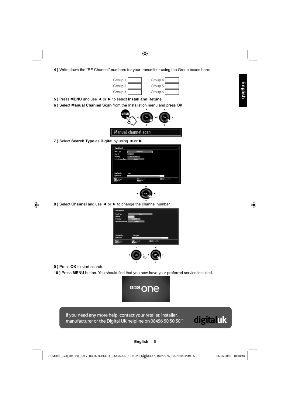 English | Toshiba DL934 User Manual | Page 6 / 60