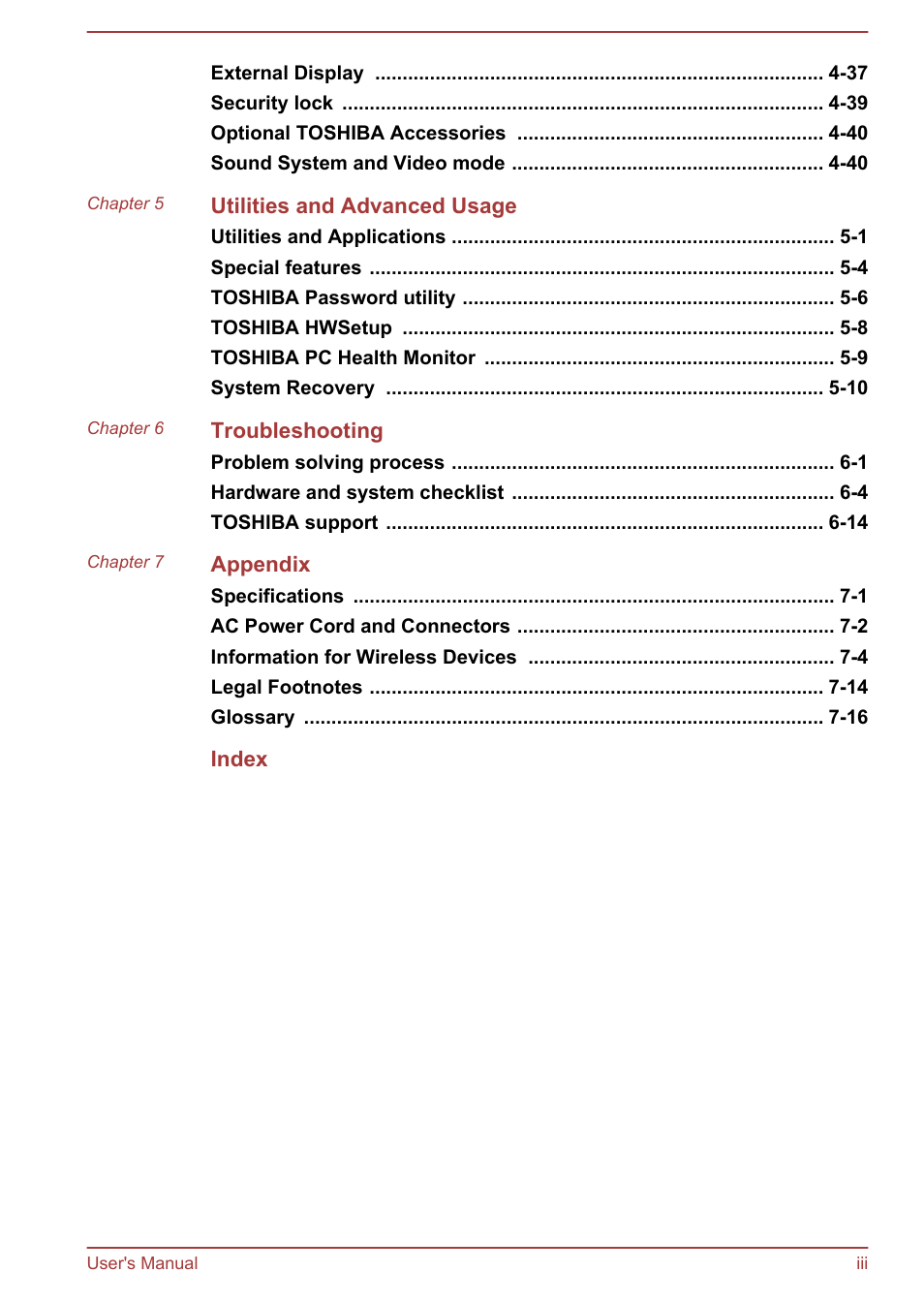 Toshiba Satellite Pro C50-A User Manual | Page 3 / 135