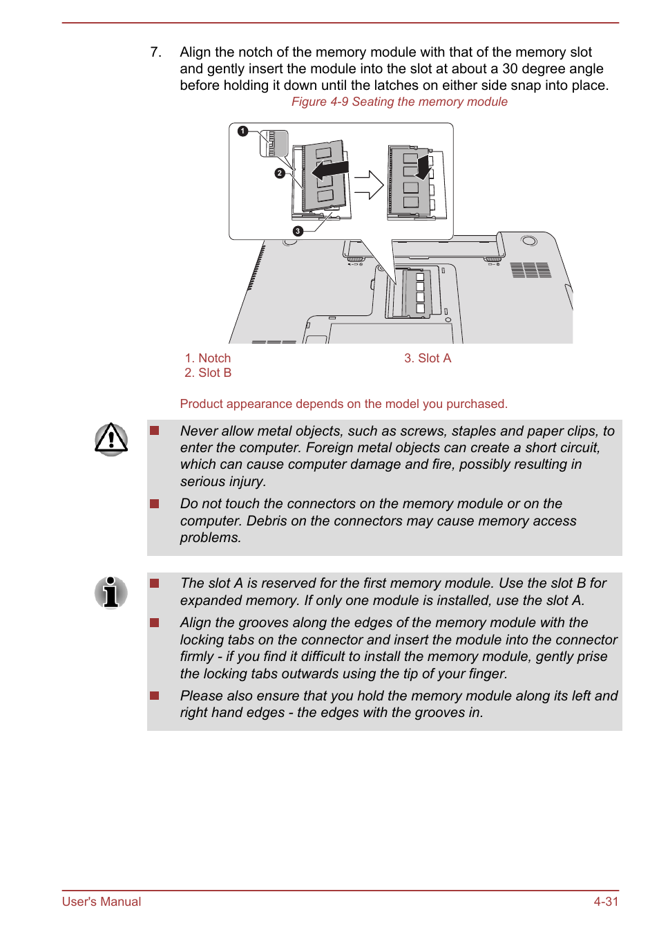 Toshiba Satellite Pro C50-A User Manual | Page 73 / 135