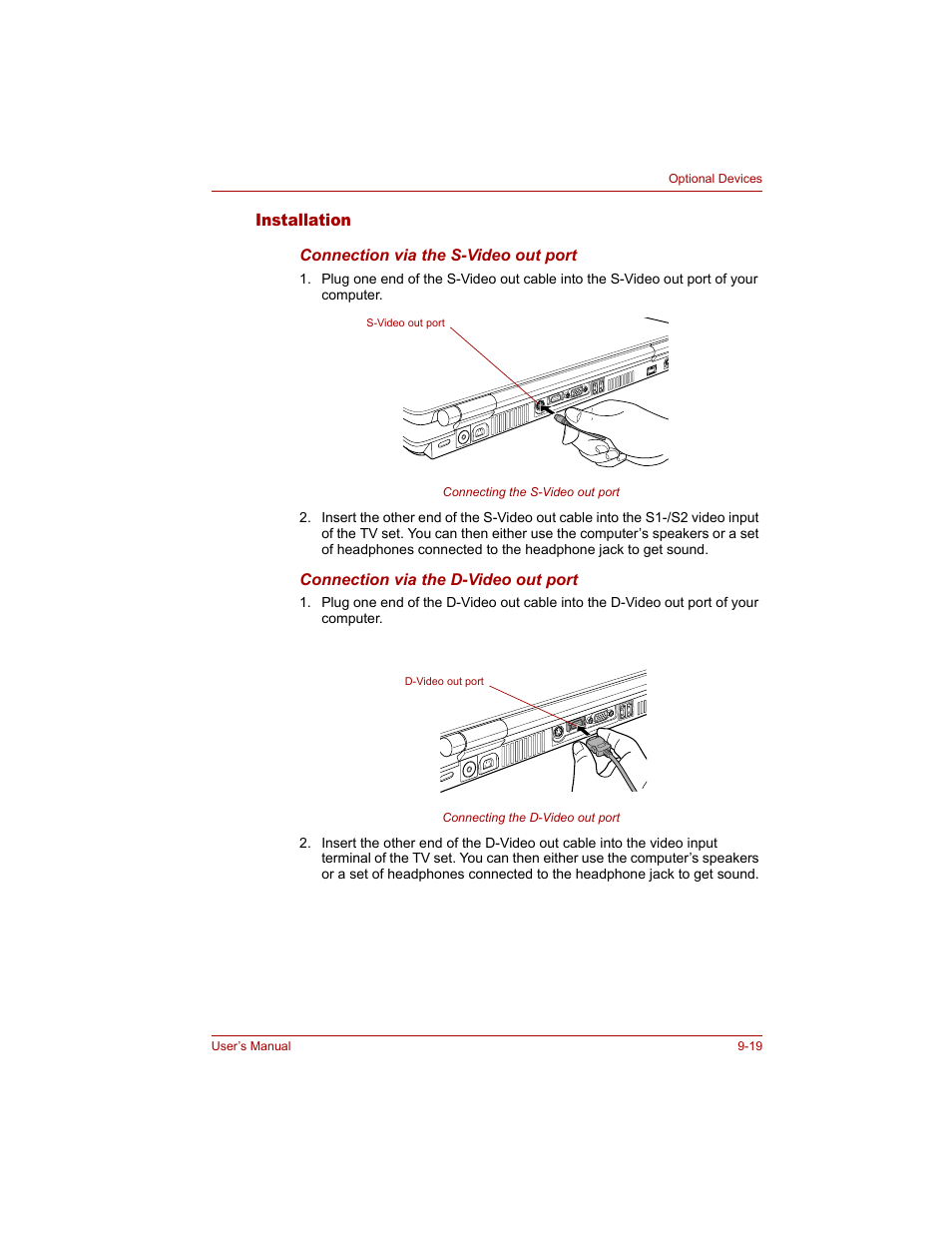 Installation, Installation -19 | Toshiba Qosmio G20 (PQG20) User Manual | Page 183 / 264