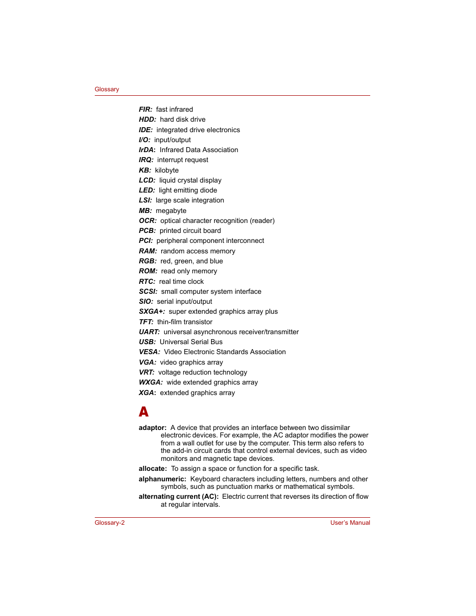 Toshiba Qosmio G20 (PQG20) User Manual | Page 248 / 264