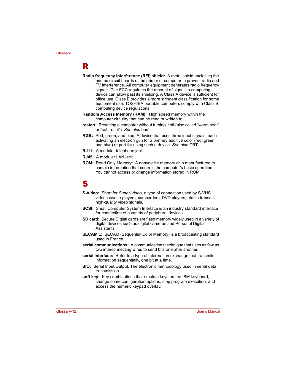 Toshiba Qosmio G20 (PQG20) User Manual | Page 258 / 264