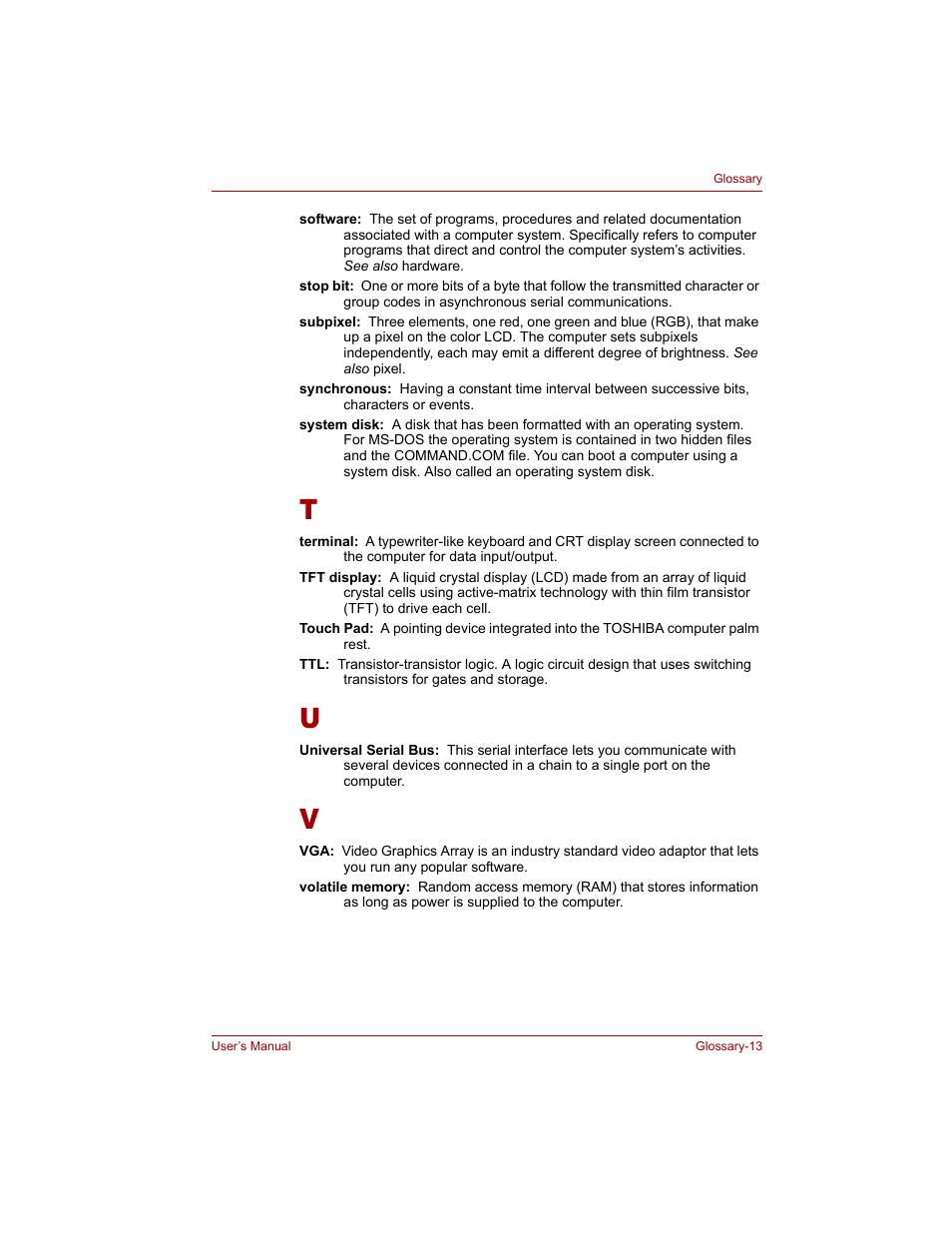 Toshiba Qosmio G20 (PQG20) User Manual | Page 259 / 264