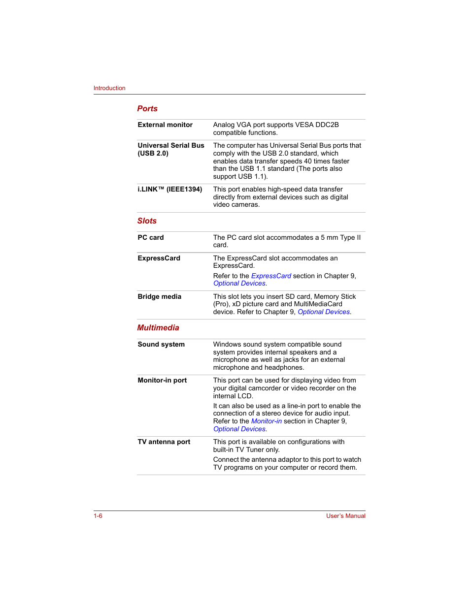 Toshiba Qosmio G20 (PQG20) User Manual | Page 32 / 264