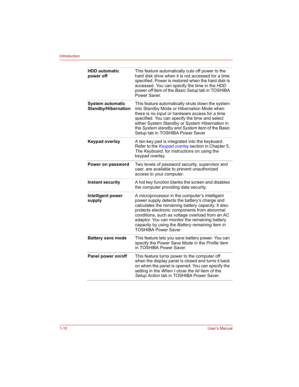 Toshiba Qosmio G20 (PQG20) User Manual | Page 36 / 264