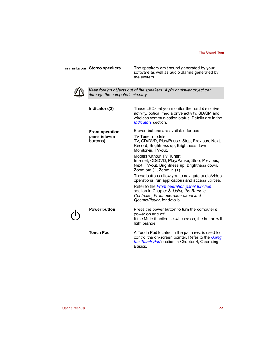 Toshiba Qosmio G20 (PQG20) User Manual | Page 51 / 264