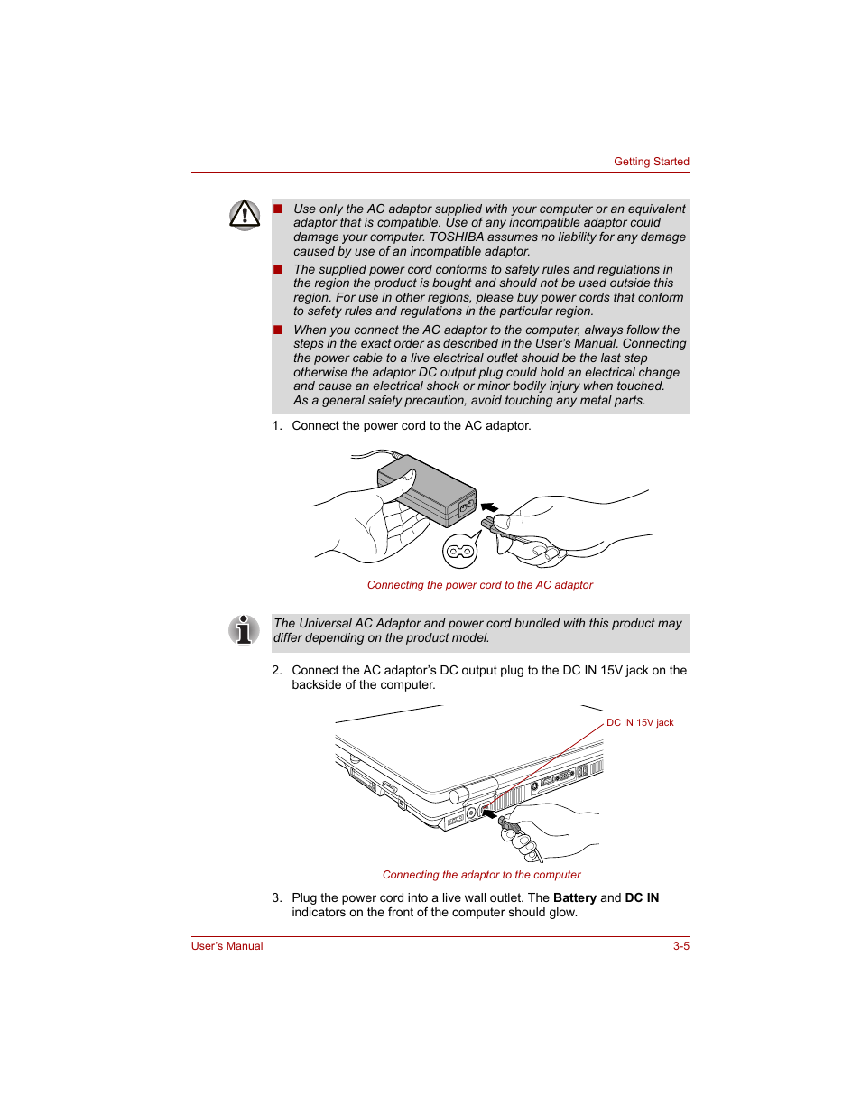 Toshiba Qosmio G20 (PQG20) User Manual | Page 65 / 264