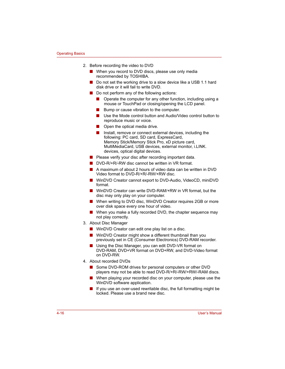 Toshiba Qosmio G20 (PQG20) User Manual | Page 88 / 264