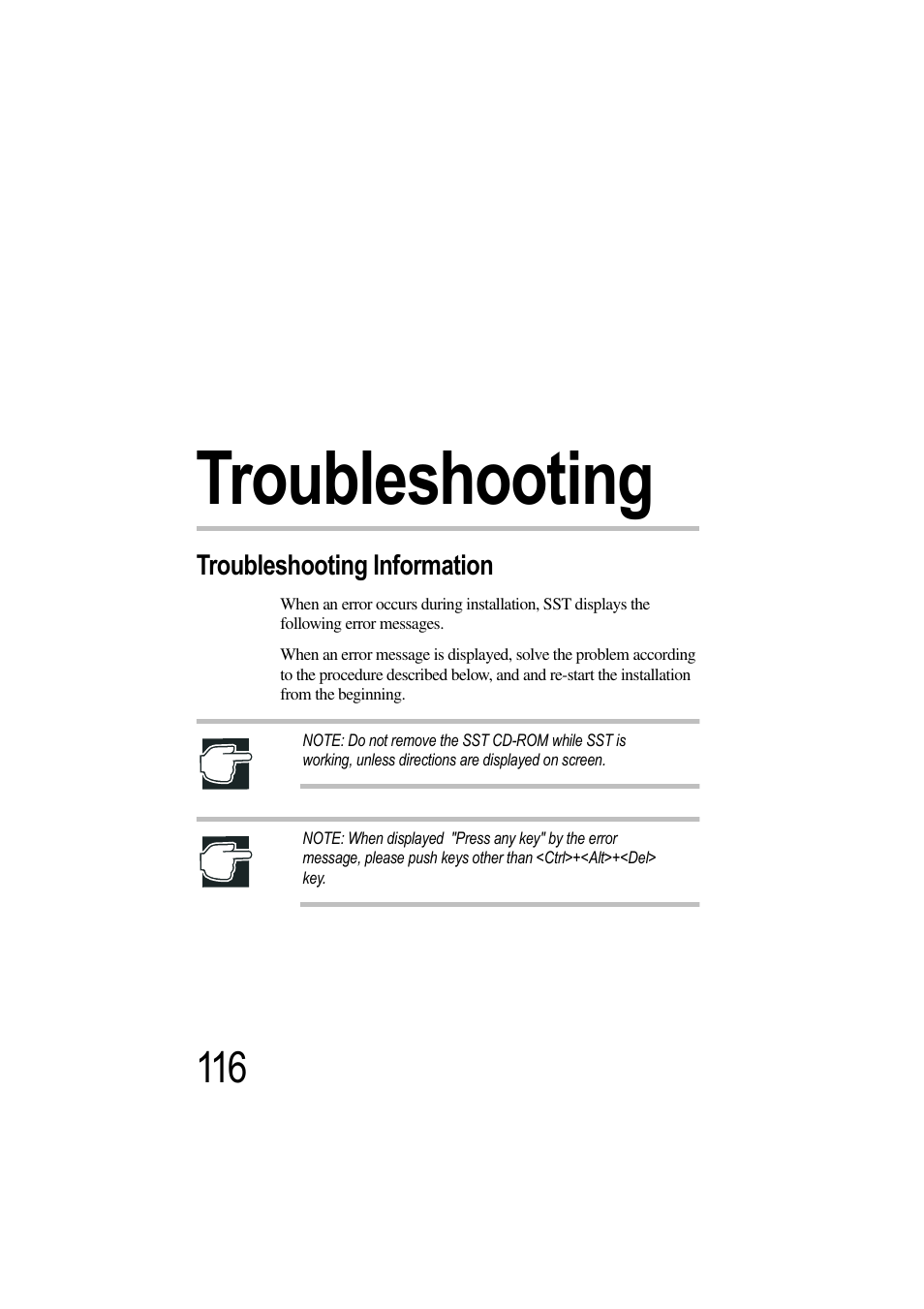 Troubleshooting, Troubleshooting information, Chapter 6: troubleshooting | Toshiba Magnia 3310 User Manual | Page 120 / 132