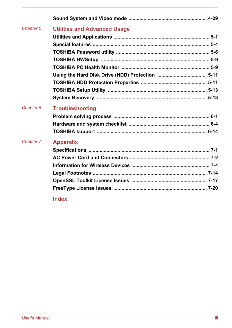 Toshiba Satellite Pro R50-B User Manual | Page 3 / 126