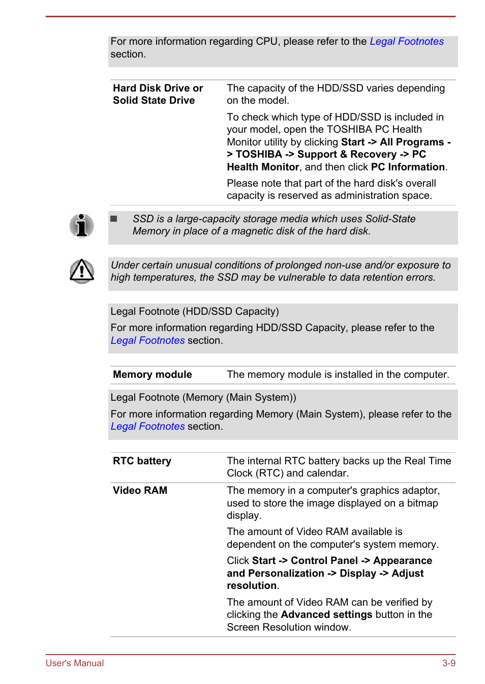 Toshiba Satellite Pro R50-B User Manual | Page 36 / 126