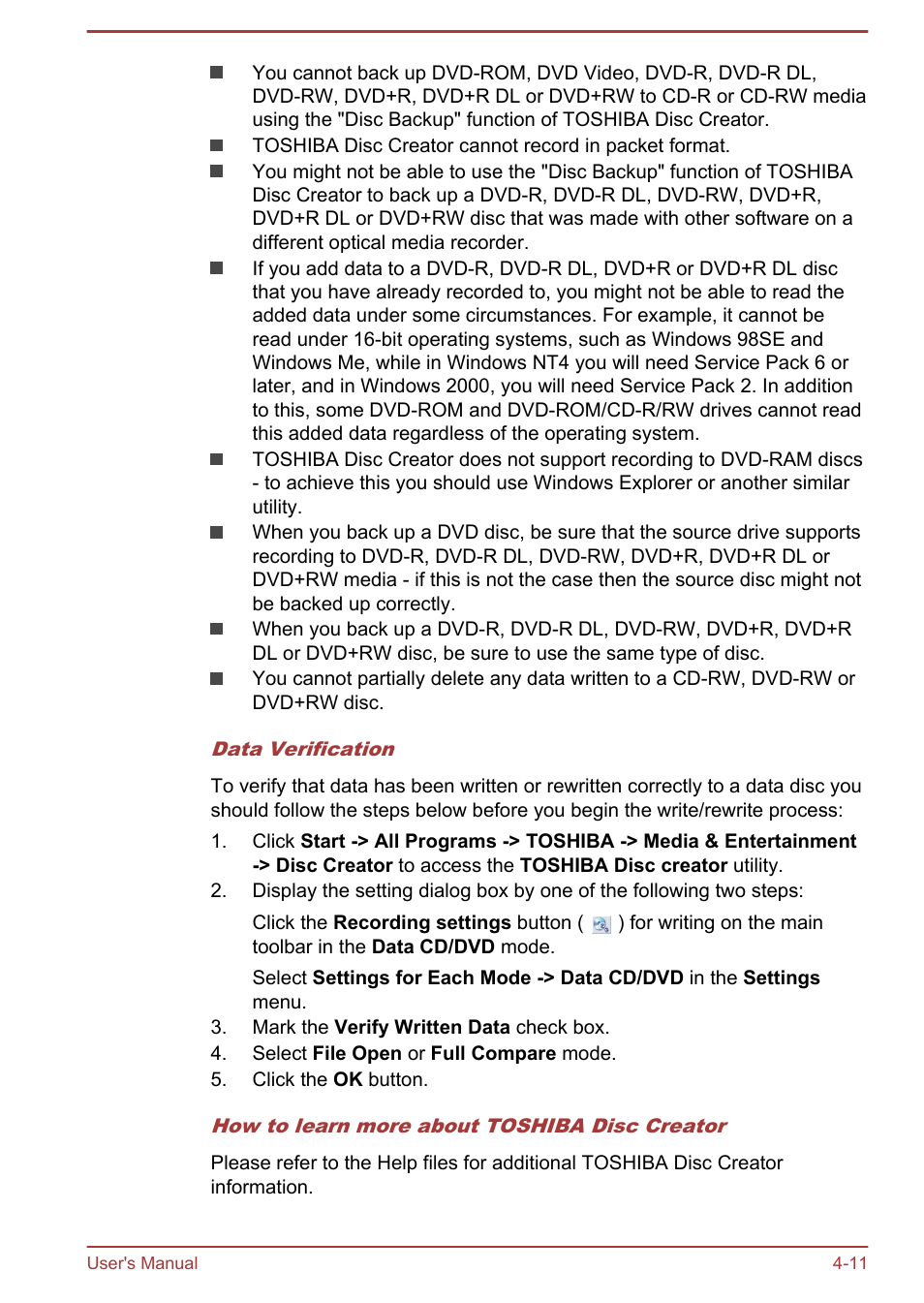 Toshiba Satellite Pro R50-B User Manual | Page 50 / 126