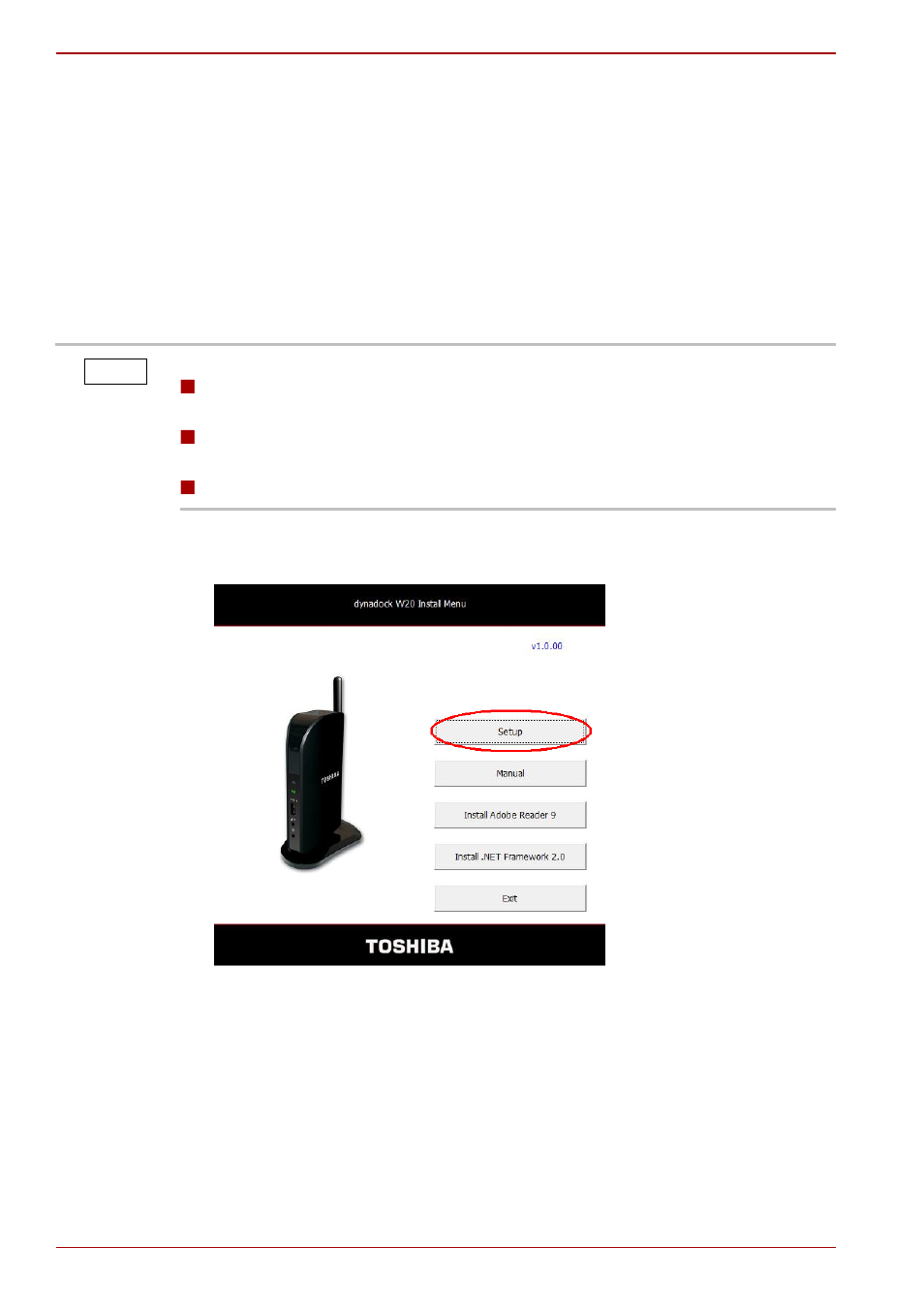 Uninstalling the software | Toshiba Dynadock W20 User Manual | Page 36 / 62