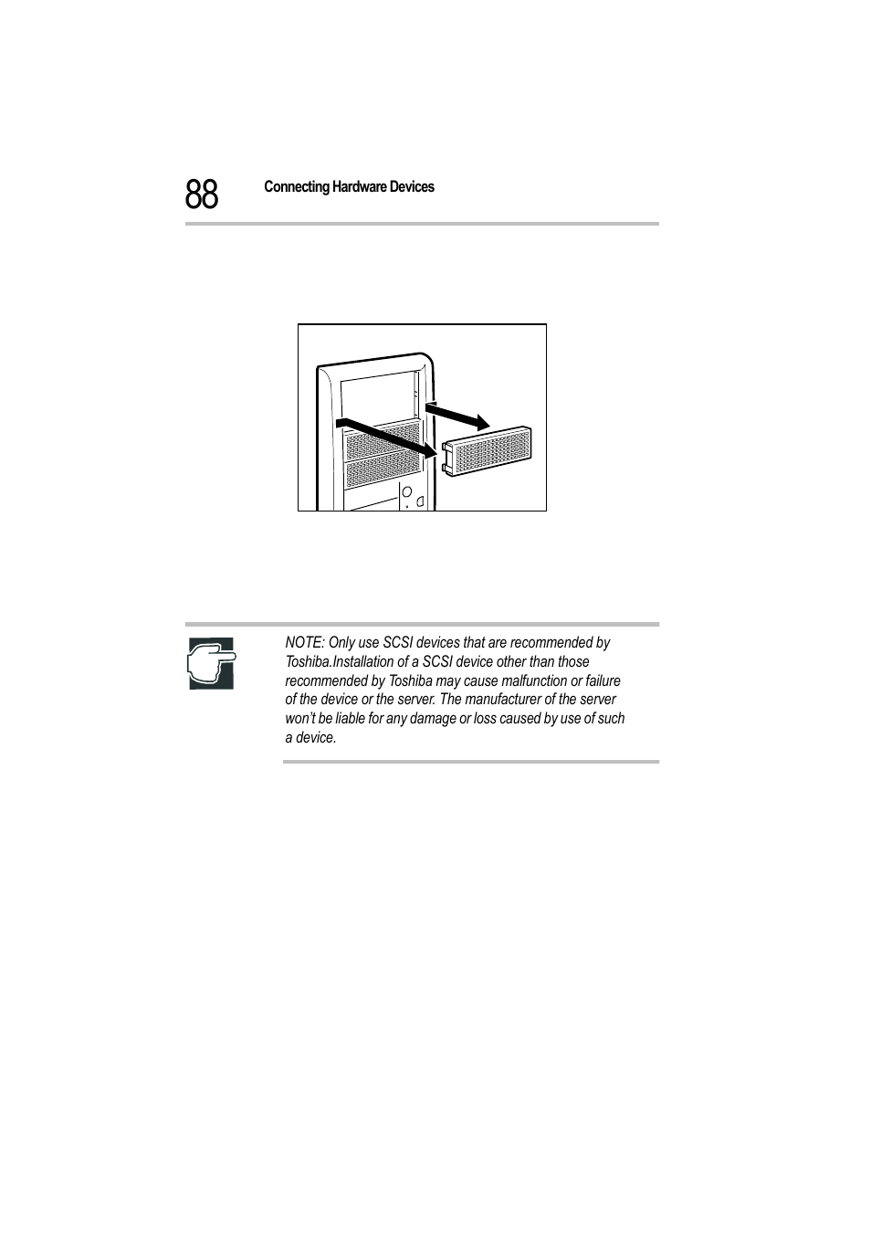 Removing the spacer, 10 replace the side panel and front door panel | Toshiba Magnia 550d User Manual | Page 105 / 208