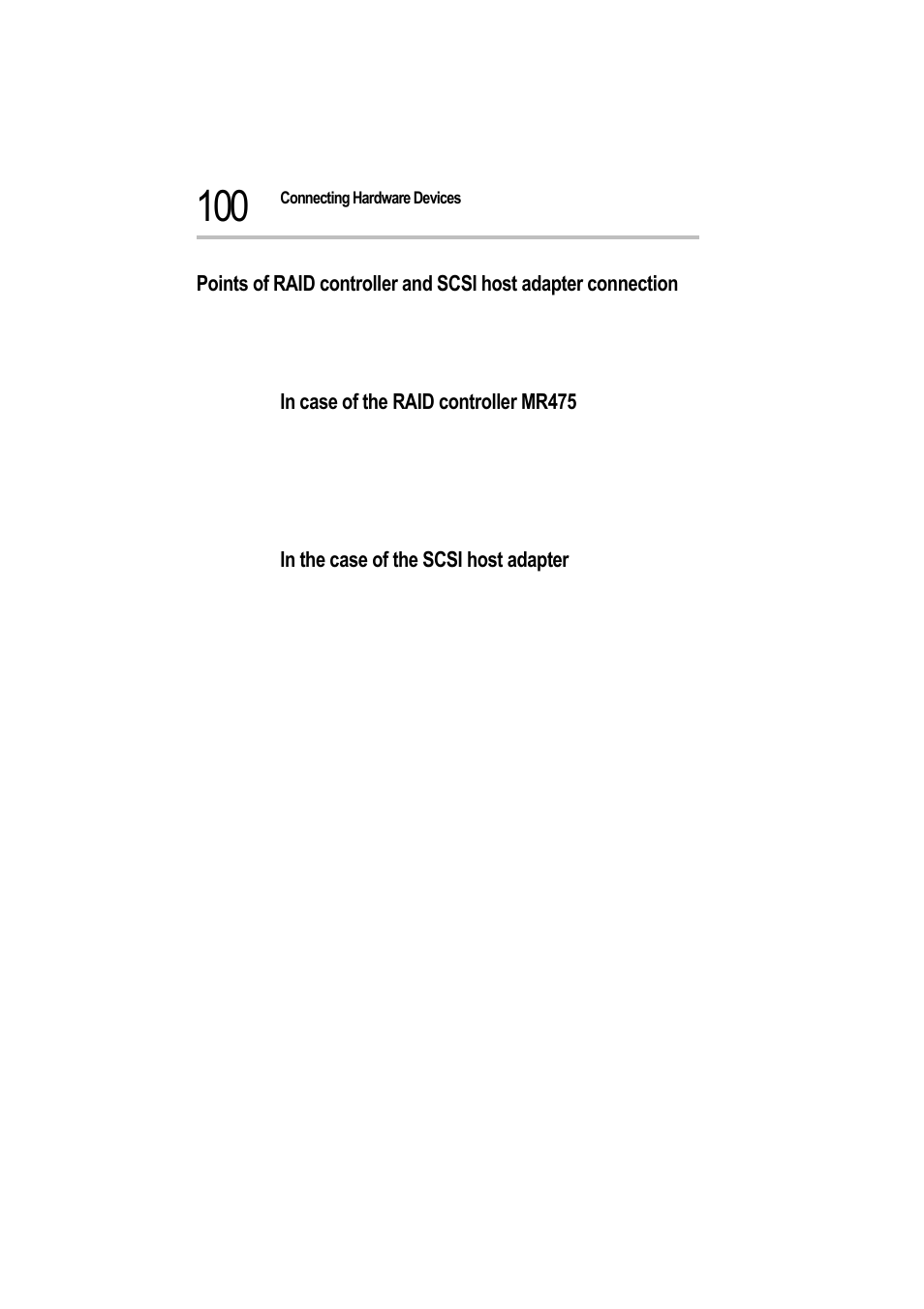 In case of the raid controller mr475, In the case of the scsi host adapter | Toshiba Magnia 550d User Manual | Page 117 / 208