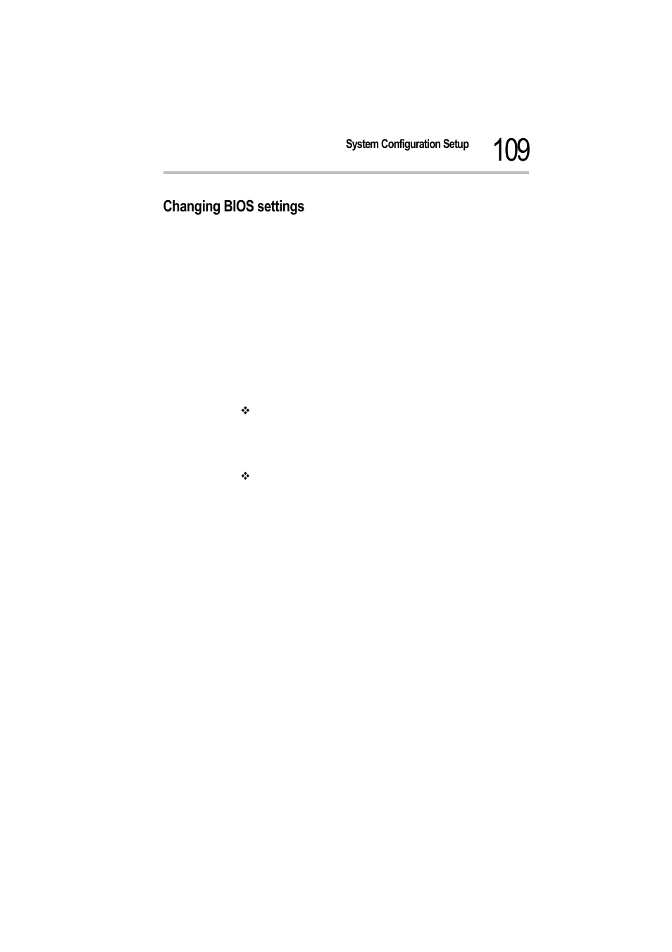 Changing bios settings, 2 press the <enter> key, 3 set a value for the selected item | 4 press the <esc> key to exit the submenu | Toshiba Magnia 550d User Manual | Page 125 / 208